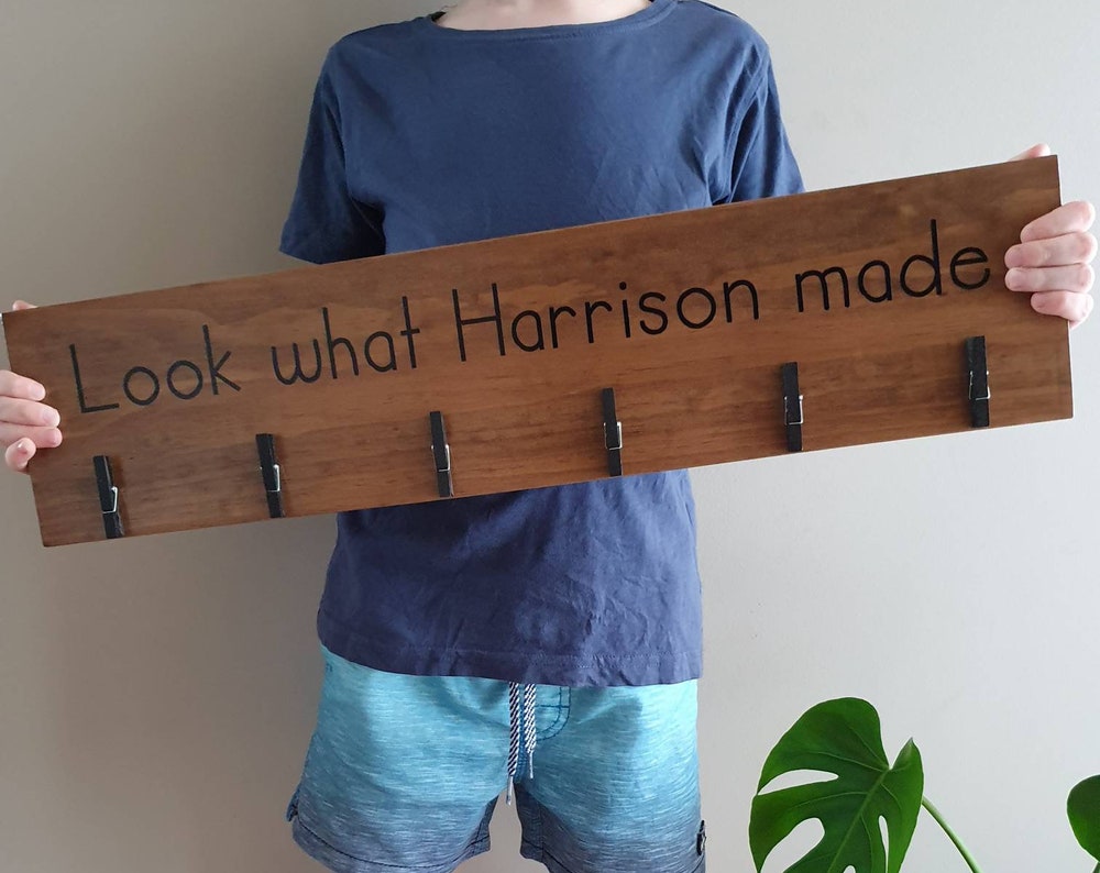 Personalised Children's Art Display sign