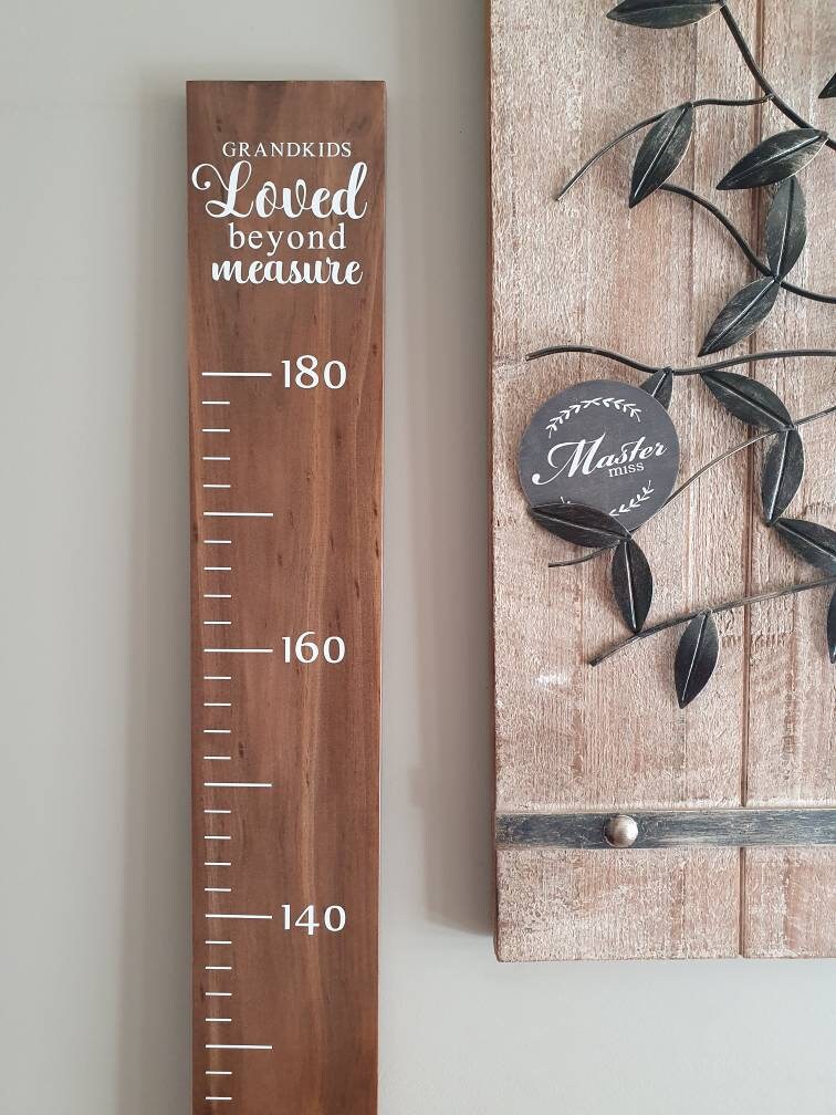Personalised Height Chart Grandkids Loved Beyond Measure Master Miss