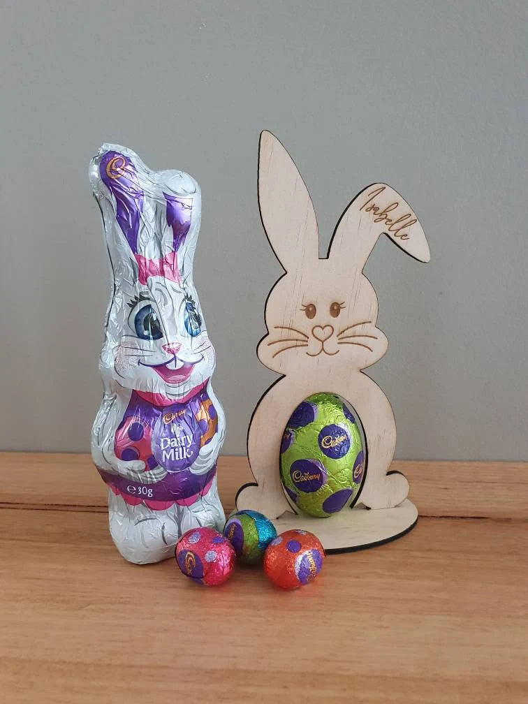 Personalised Easter Bunny Egg Holder - Free Delivery