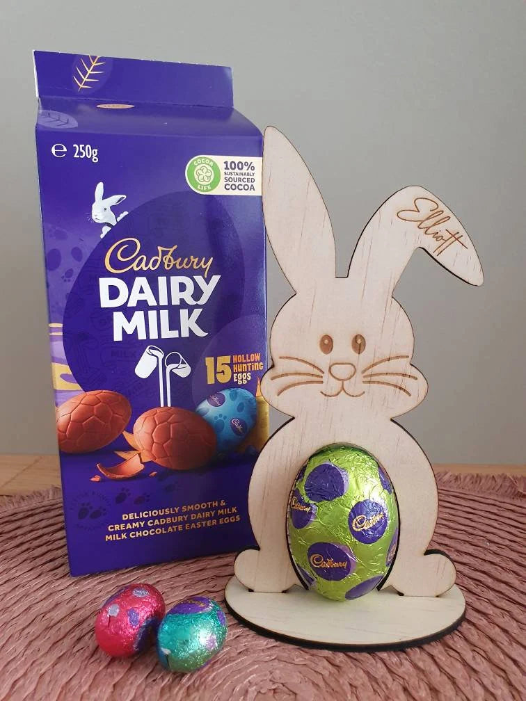 Personalised Easter Bunny Egg Holder - Free Delivery