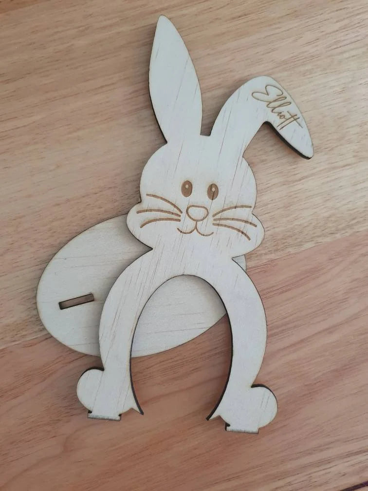 Personalised Easter Bunny Egg Holder - Free Delivery
