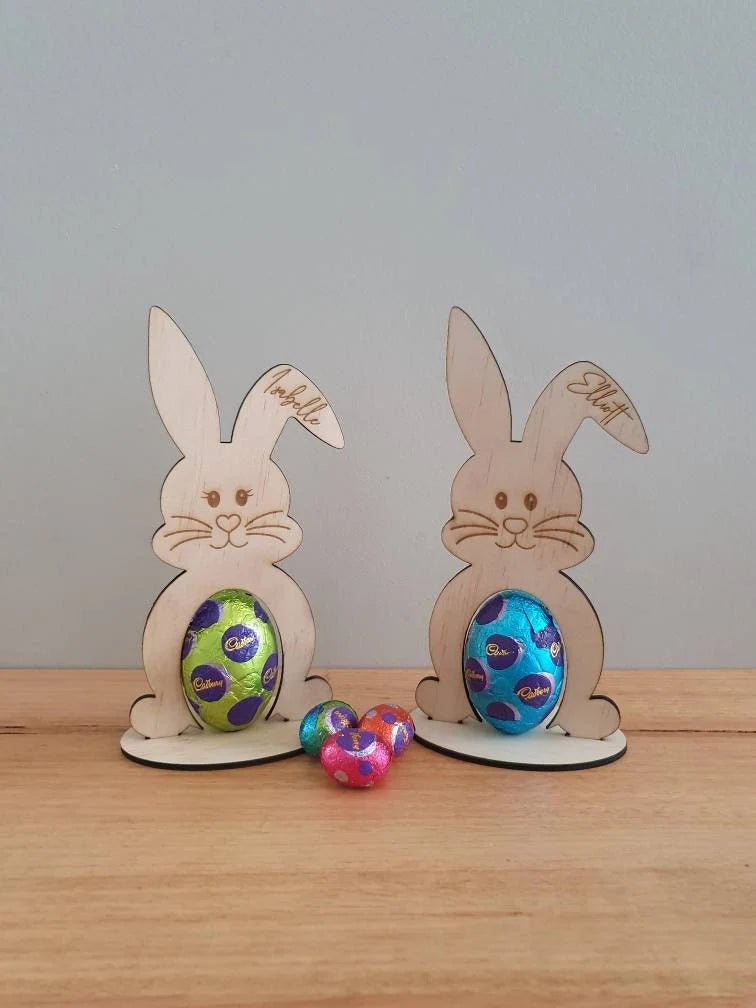 Personalised Easter Bunny Egg Holder - Free Delivery