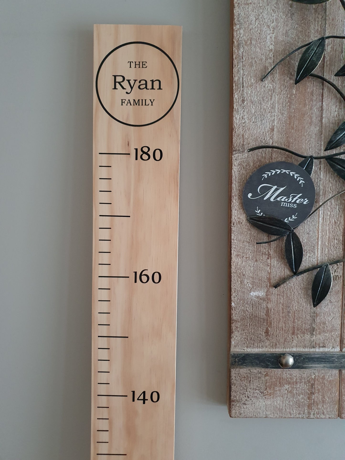 Personalised Height Chart - Simple Family Circle