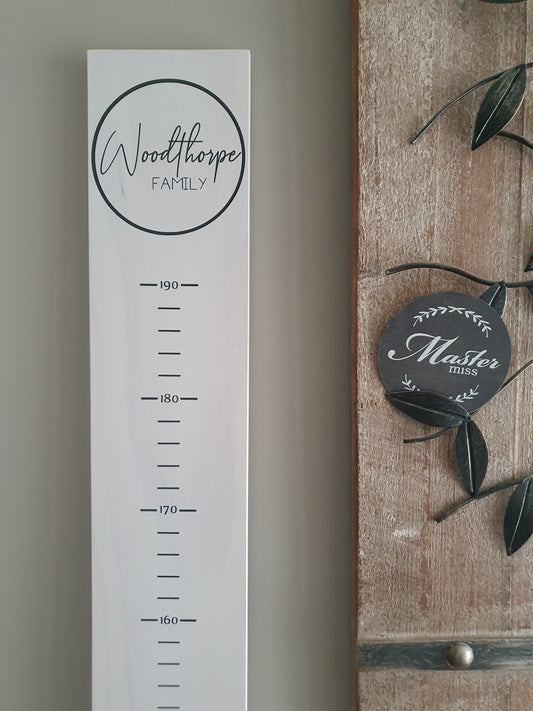 Personalised Height Chart - Family Circle