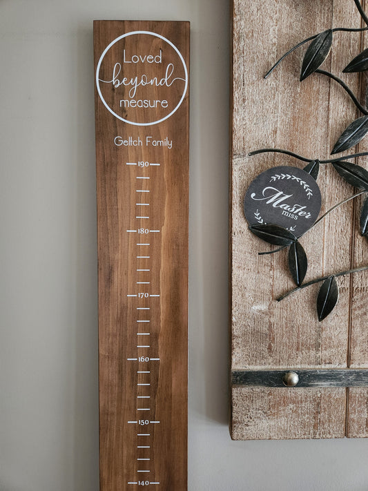 Personalised Height Chart - Circle LBM