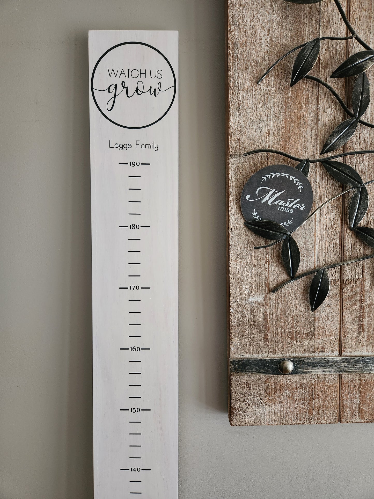 Personalised Height Chart - New Watch us grow