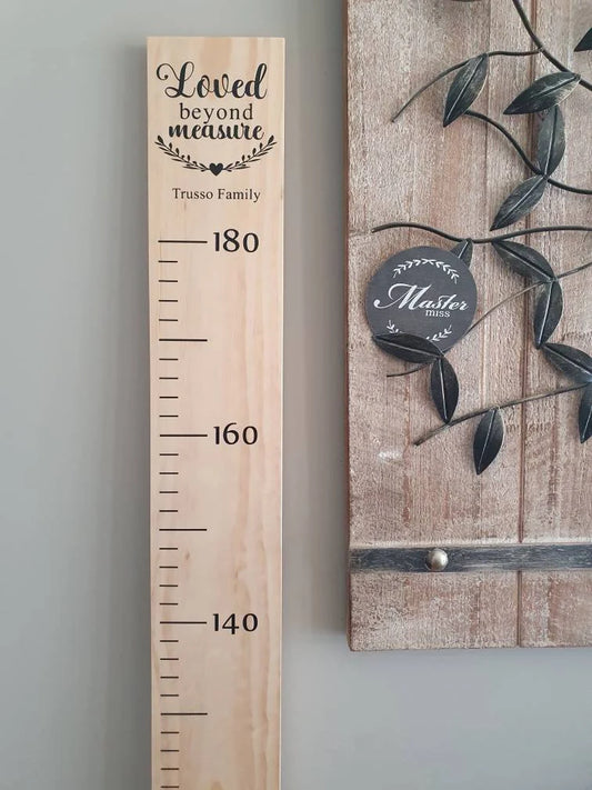 Personalised Height Chart - Loved Beyond Measure