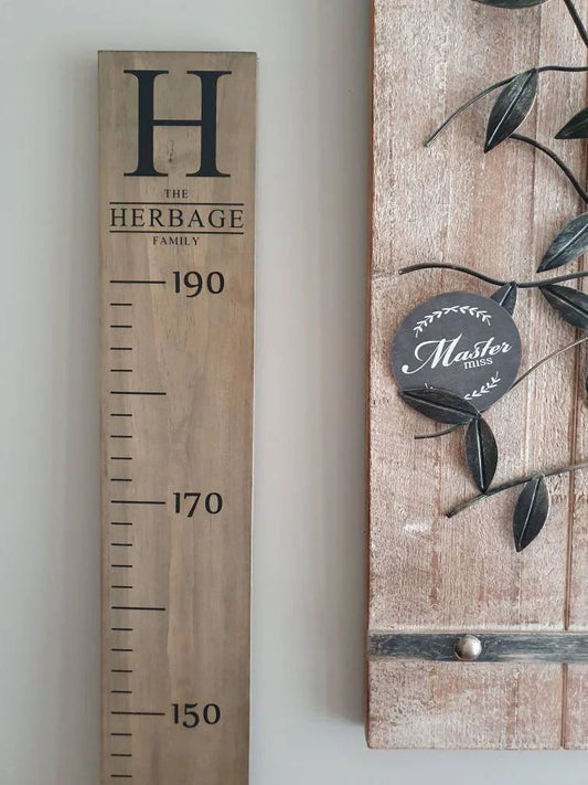 Personalised Height Chart - Heritage Design