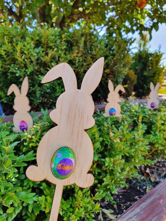 Super cute Easter Mini Egg Hunt Stakes - Set of 5 - Free Delivery