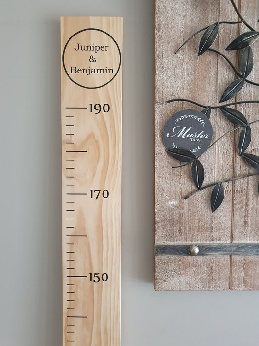 Personalised Height Chart - Sibling Circle