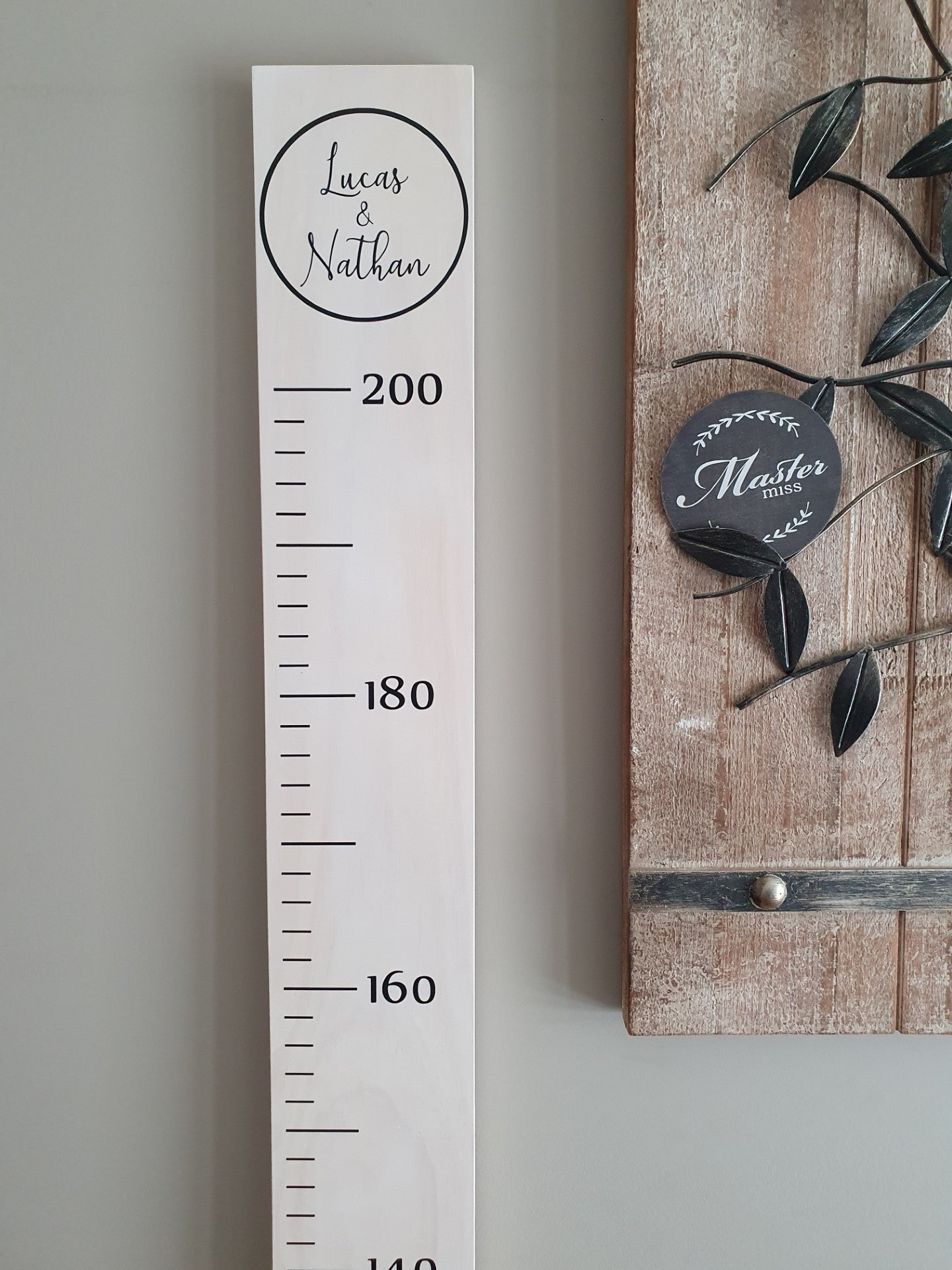 Personalised Height Chart - Sibling Circle