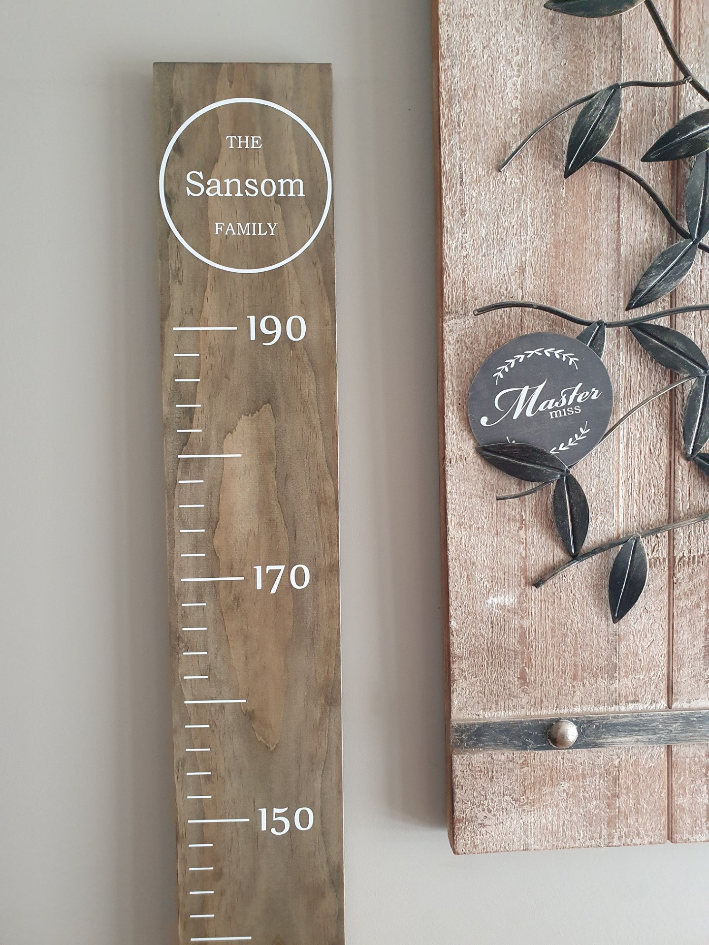 Personalised Height Chart - Simple Family Circle